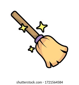 hechicería hechicera bruja icono ilustración vectorial diseño