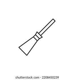 witch broom vector for website symbol icon presentation