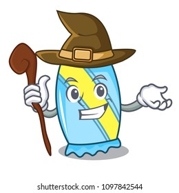 Witch candy mascot cartoon style