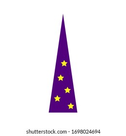 witch cap logo icon for magic symbol