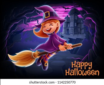 witch cartoon illustration