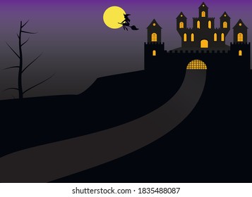 Witch castle waiting for halloween