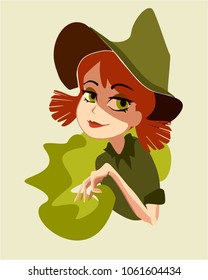 witch casts a spell
