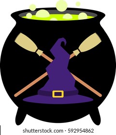 Witch Cauldron Badge / Emblem