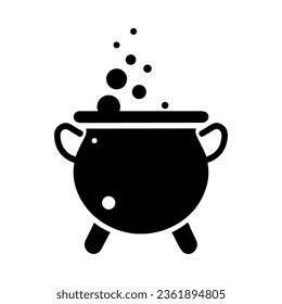 witch cauldron halloween silhouette style icon