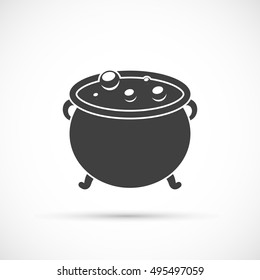 Witch cauldron icon