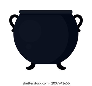 icono de cauldron brujo en fondo blanco