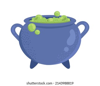 witch cauldron with potion icon