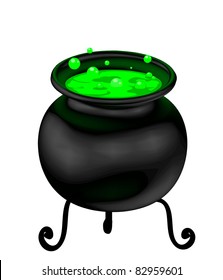 Witch cauldron. Vector