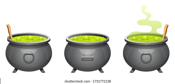 Witch cauldron vector design illustration isolated on white background