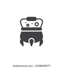 Witch cauldron vector icon. filled flat sign for mobile concept and web design. Potion cauldron glyph icon. Symbol, logo illustration. Vector graphics
