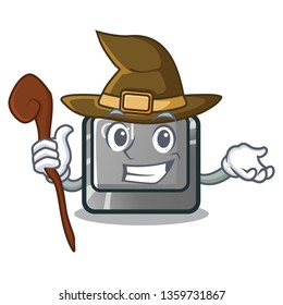 Witch character ctrl button attached on computer