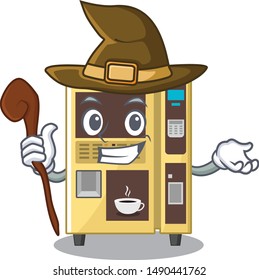Witch coffee vending machine in a karakter