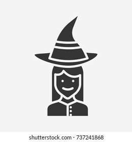 Witch costume icon illustration isolated vector sign symbol