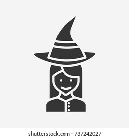 Witch costume icon illustration isolated vector sign symbol