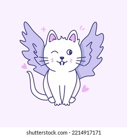 Witch cute cat and