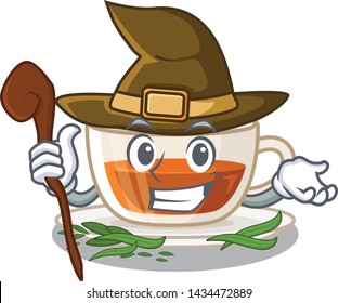Witch darjeeling tea in the character bottle