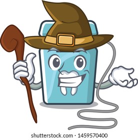 Witch dental floss in a mascot box