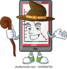 Witch down chart vertical tablet for report.