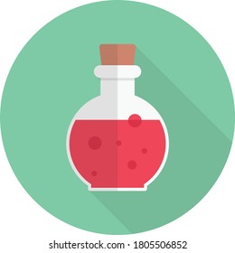witch elixir vector flat color icon 