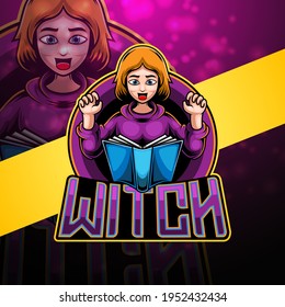 Witch esport mascot logo design