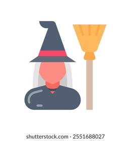 Witch Flat Icons, Vector illustration