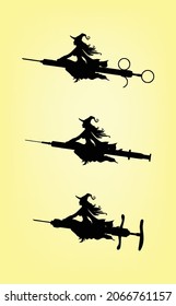 Witch Flyer With Syringe Vector And Illustration 