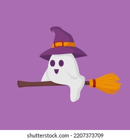 Witch Ghost Character Design Illustration