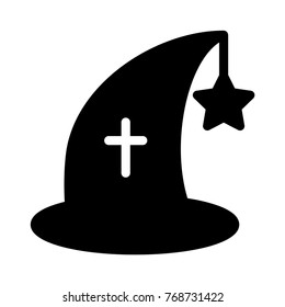  witch glyph icon