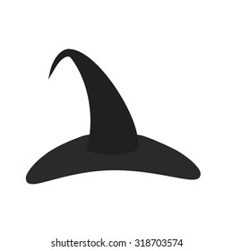 Witch hat, black, halloween icon vector image.Can also be used for halloween, celebration, observances and holidays. Suitable for mobile apps, web apps and print media.