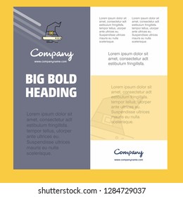Witch hat Business Company Poster Template. with place for text and images. vector background