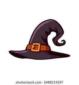 witch hat cartoon magic vector illustration template design