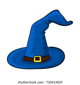 witch hat cartoon vector symbol icon design. Beautiful illustration isolated on white background