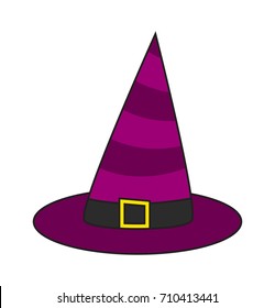 witch hat cartoon vector symbol icon design. Beautiful illustration isolated on white background
