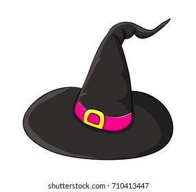 witch hat cartoon vector symbol icon design. Beautiful illustration isolated on white background
