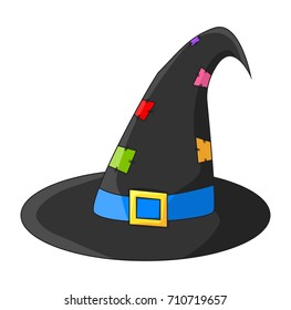 witch hat cartoon vector symbol icon design. Beautiful illustration isolated on white background
