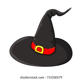 witch hat cartoon vector symbol icon design. Beautiful illustration isolated on white background
