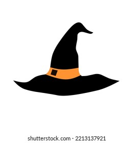 witch hat chest vector illustration for Halloween theme, cover, wallpaper