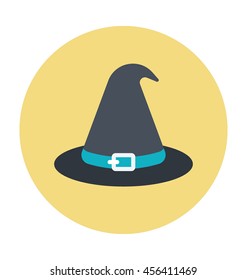 Witch Hat Colored Vector Icon