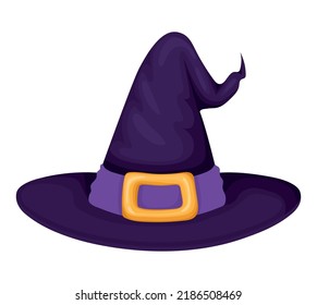 witch hat design over white