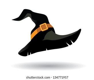 Witch Hat. EPS 8 vector, grouped for easy editing. No open shapes or paths.