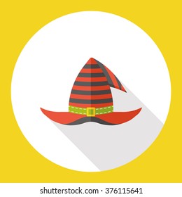 witch hat flat icon