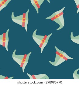 witch hat flat icon,eps10 seamless pattern background
