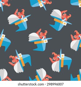 witch hat flat icon,eps10 seamless pattern background