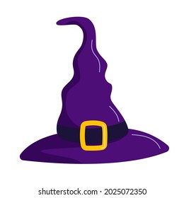 Witch hat in flat style