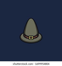 Witch Hat - Flat Vector Design
