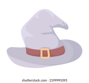 witch hat halloween cartoon isolated icon