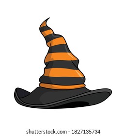 Witch Hat Halloween Cartoon Vector