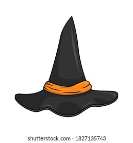 Witch Hat Halloween Cartoon Vector