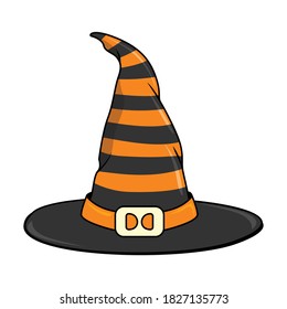 Witch Hat Halloween Cartoon Vector
